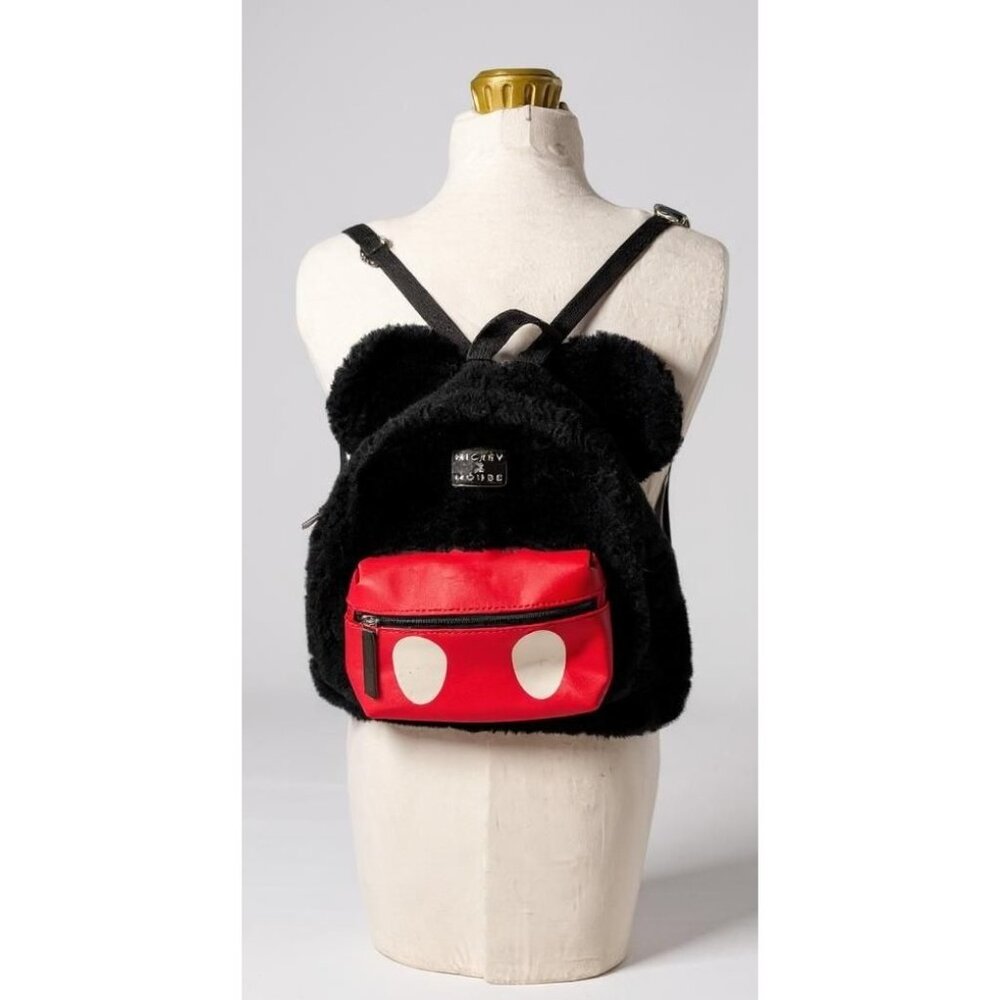 Mickey Mouse Ears Plush Mini Backpack By Bioworld